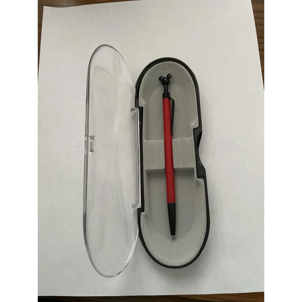 Disney Mickey Mouse Pen Red Black With‎ Mickey Head